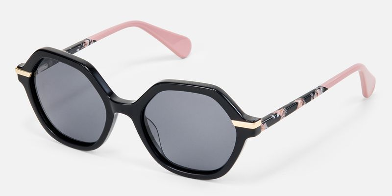 Lux - Geometric Black Sunglasses