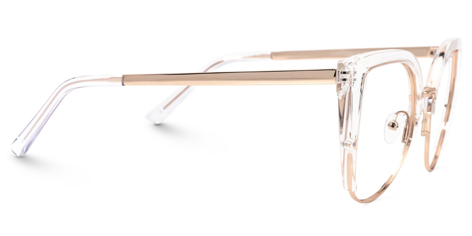 Dansby - Cat Eye Crystal Eyeglasses by Vooglam - Product View 4