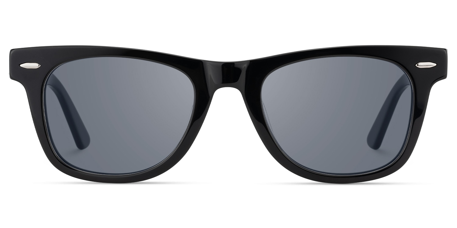 Urban - Rectangle Black Sunglasses - 1