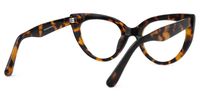 Einar - Cat Eye Tortoise Eyeglasses | Vooglam Side View