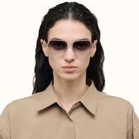 The Architect - Rectangle Silver Sunglasses - 5