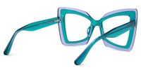 Elpi - Butterfly Blue/Purple Eyeglasses | Vooglam Side View