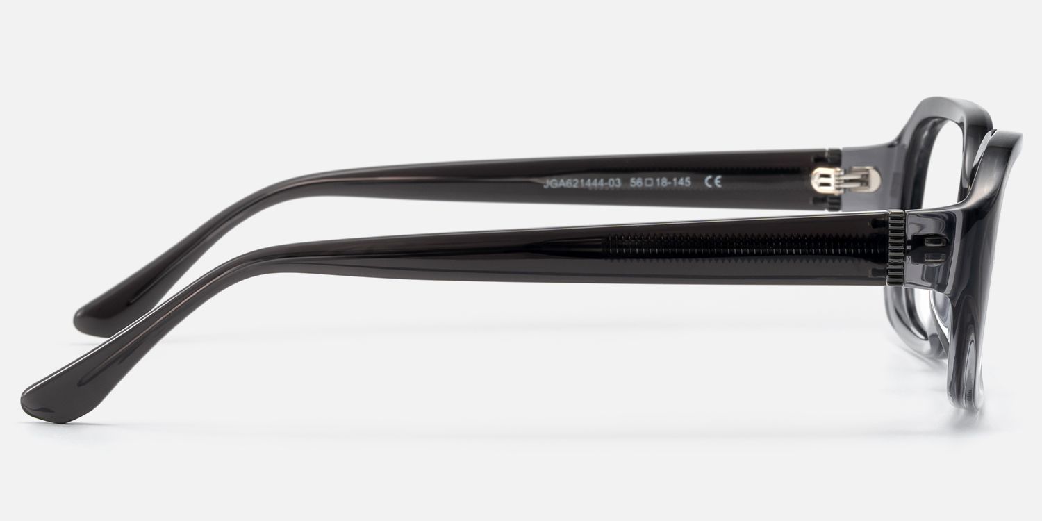 Mies - Gradient Gray Glasses with with Screw Deco | Vooglam Side View