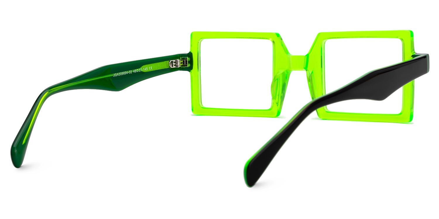 Fawzia - Rectangle Green Eyeglasses product detail 3