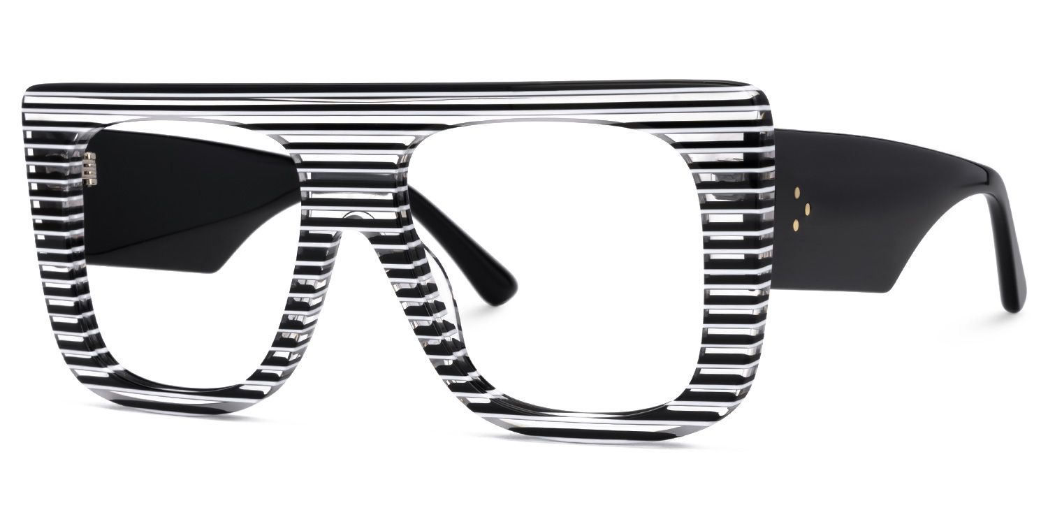 Halian - Aviator Pattern Eyeglasses by Vooglam - Front View