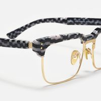 Paley - Browline Pattern Eyeglasses | Vooglam Design Details