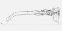 Vorpal - Rectangle Silver Eyeglasses | Vooglam Side View