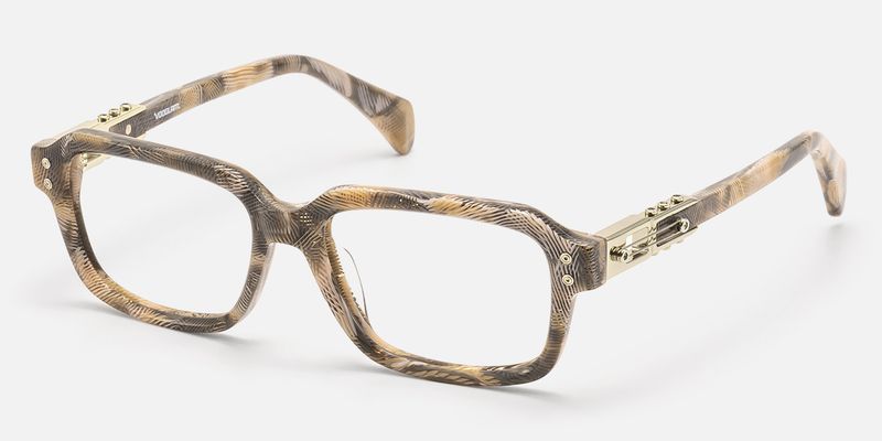 Anacortes - Light Brown Pattern Guitar Glasses | Vooglam