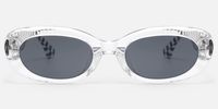 TADA - Oval Crystal Sunglasses | Vooglam Angle View