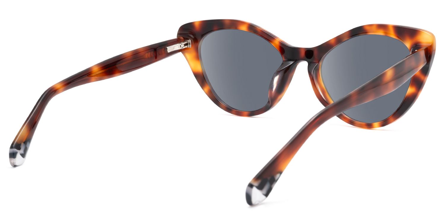 Naira - Cat Eye Tortoise Prescription Sunglasses | Vooglam Side View