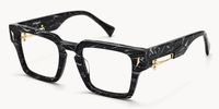 Stiletto - Rectangle Black Eyeglasses - 2
