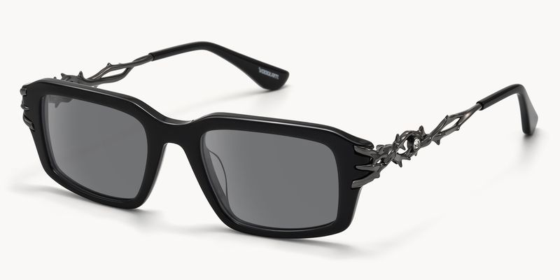 Vorpal - Rectangle Black Sunglasses