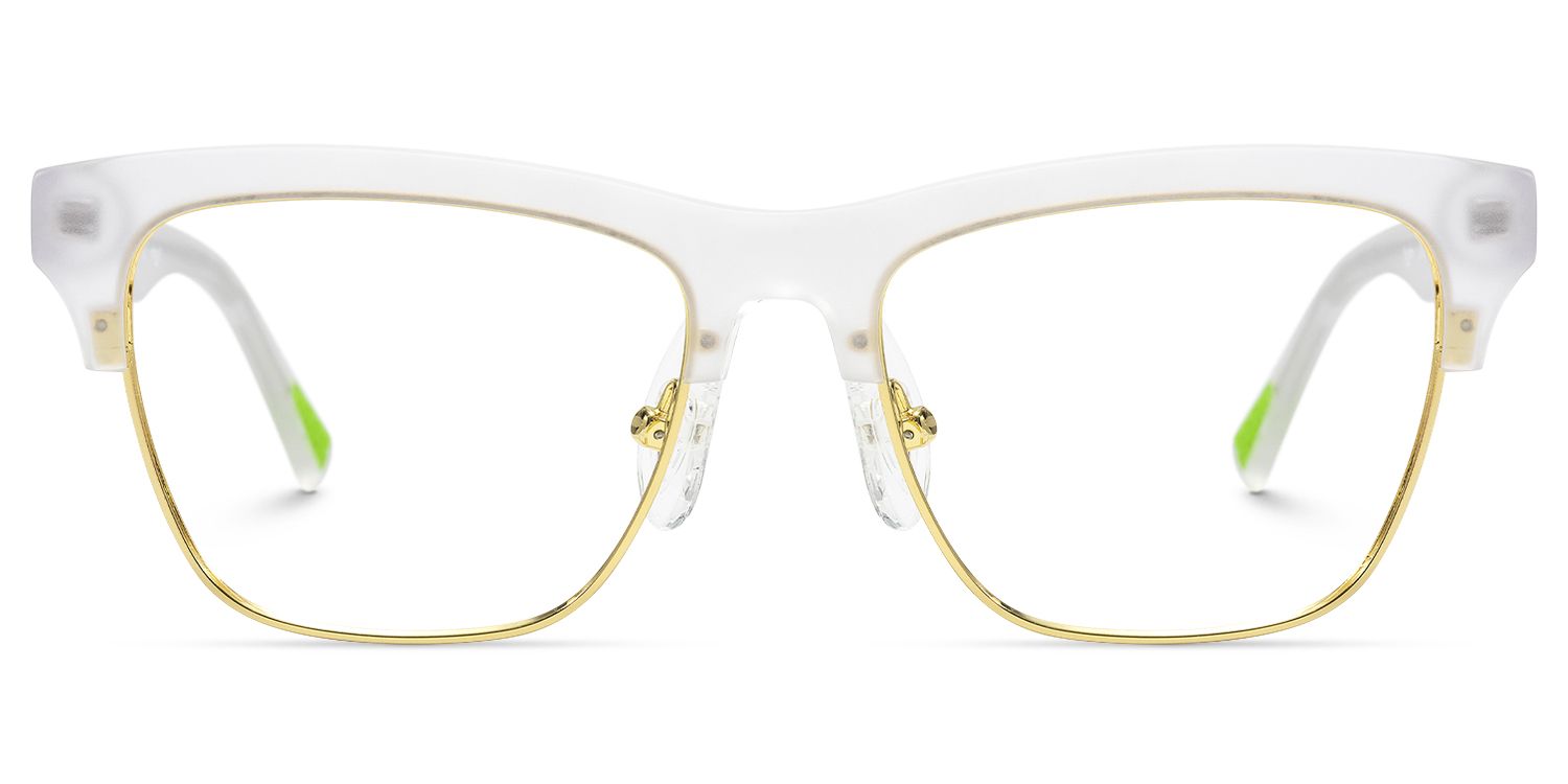 Polka - Square Crystal Eyeglasses | Vooglam Angle View