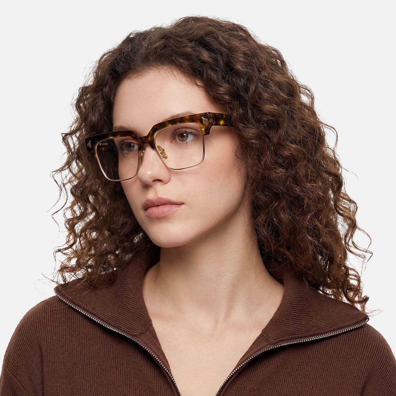 Explore the design story of Nathifa - Browline Tortoise Eyeglasses | Vooglam