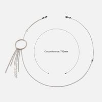 Dreamcatcher Silver Metal Glasses Chain | Vooglam Side View