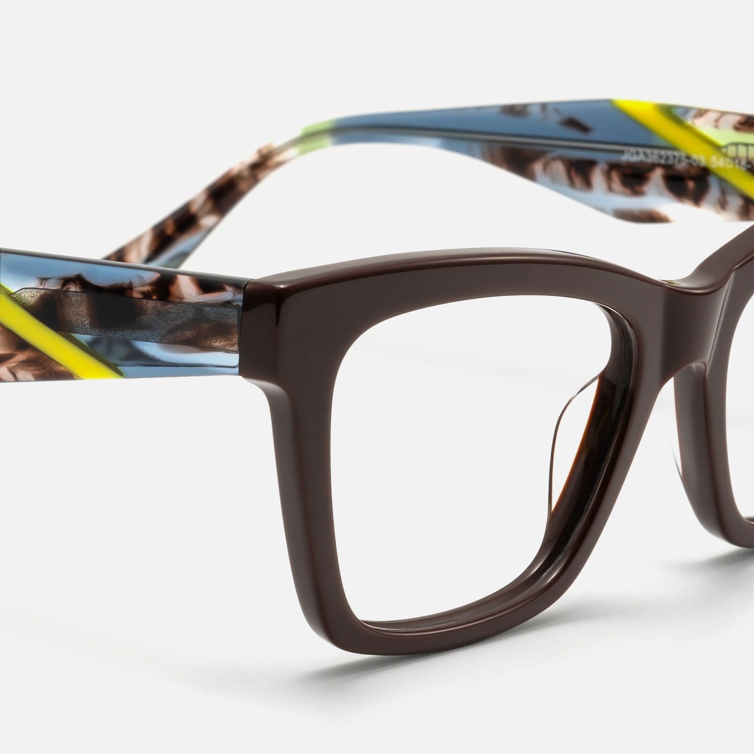 Vibranium - Rectangle Brown Eyeglasses product detail 4
