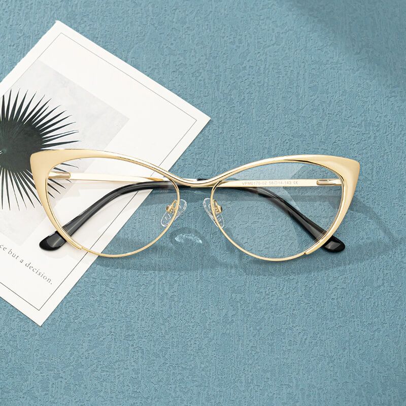 Metal frame cat-eye shape for black friday