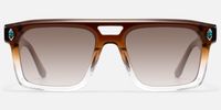 Bastion - Two Tone Double Bridge Glasses | Vooglam Angle View
