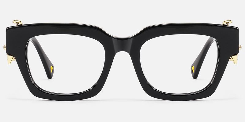 Sabrina - Rectangle Black Eyeglasses
