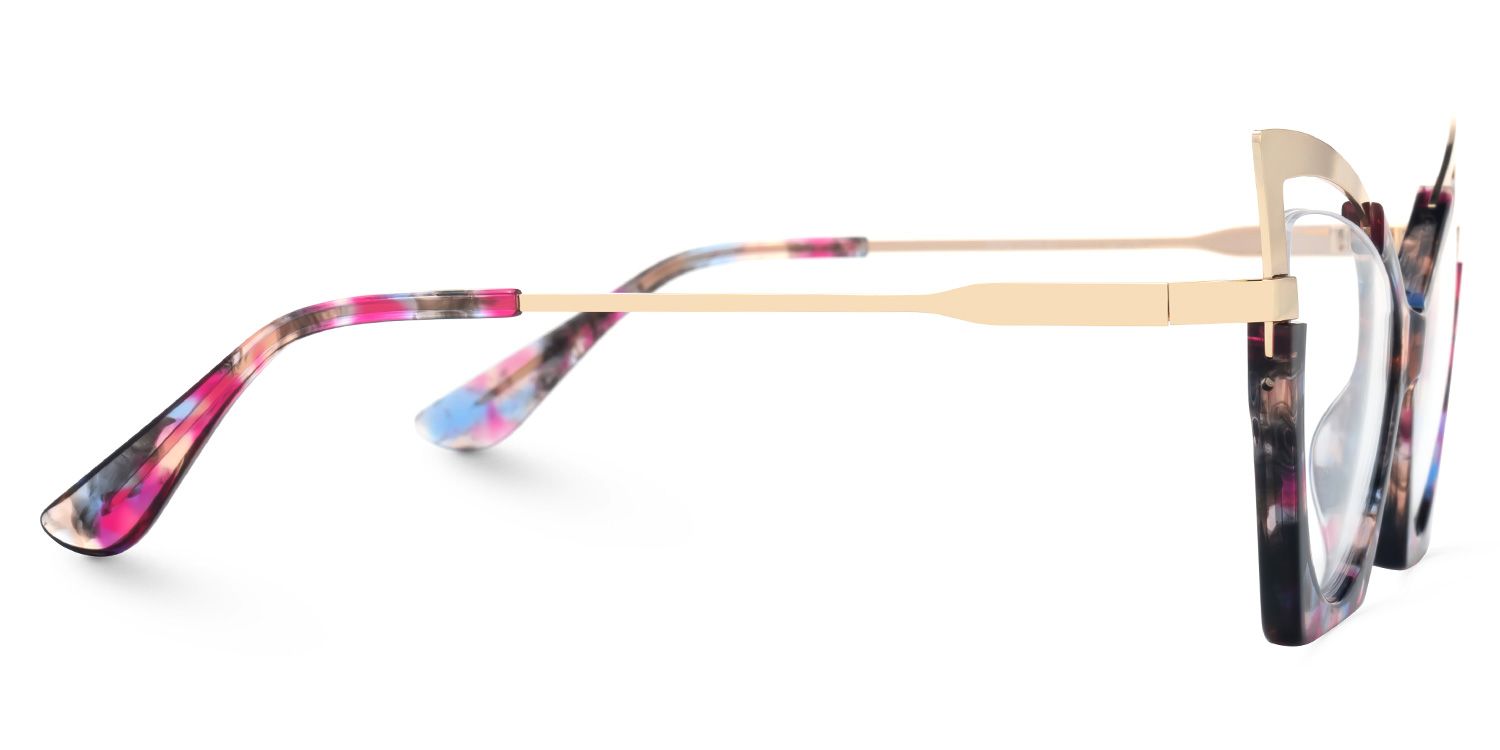 Emiko - Cat Eye Floral Eyeglasses | Vooglam 4