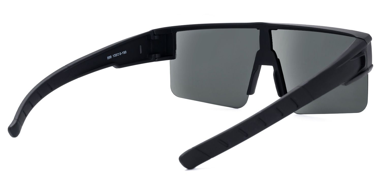 Nadim - Aviator Black Fit Over Sunglasses | Vooglam Side View