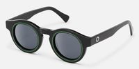 Pulse - Round Black Sunglasses