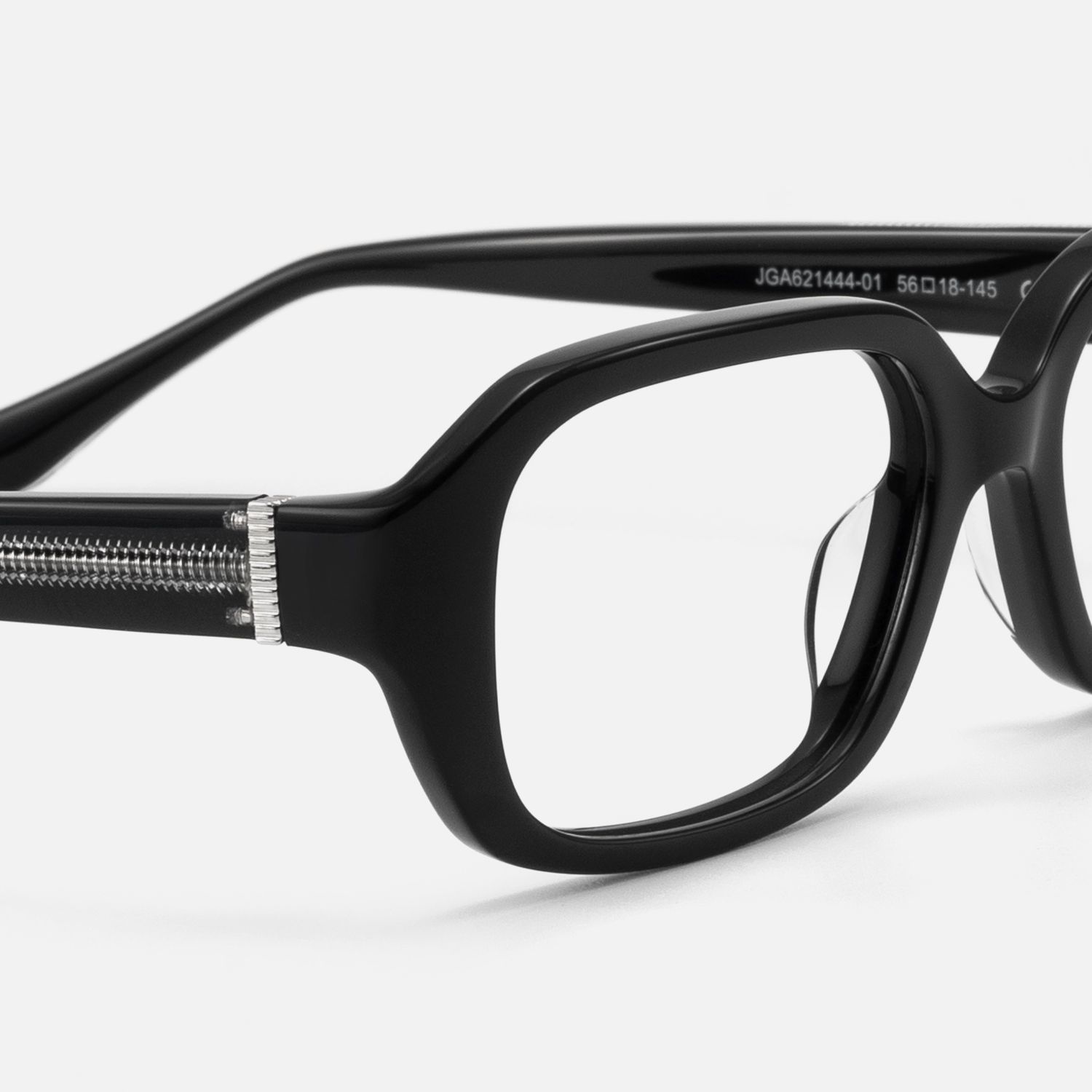 Mies - Exposed Hardware Acetate Black Frames | Vooglam Design Details
