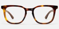 Lote - Square Tortoise Eyeglasses | Vooglam Angle View