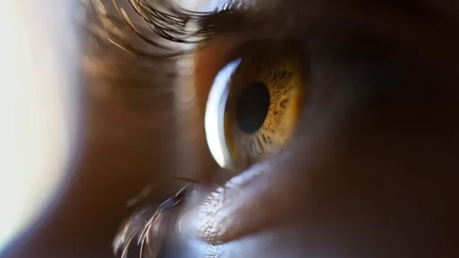 Beautiful lady with amber eyes