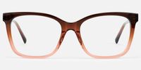 Jaelle - Square Brown Eyeglasses | Vooglam Angle View