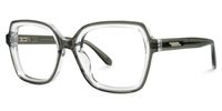 Edwald - Rectangle Grey Eyeglasses | Vooglam Front View