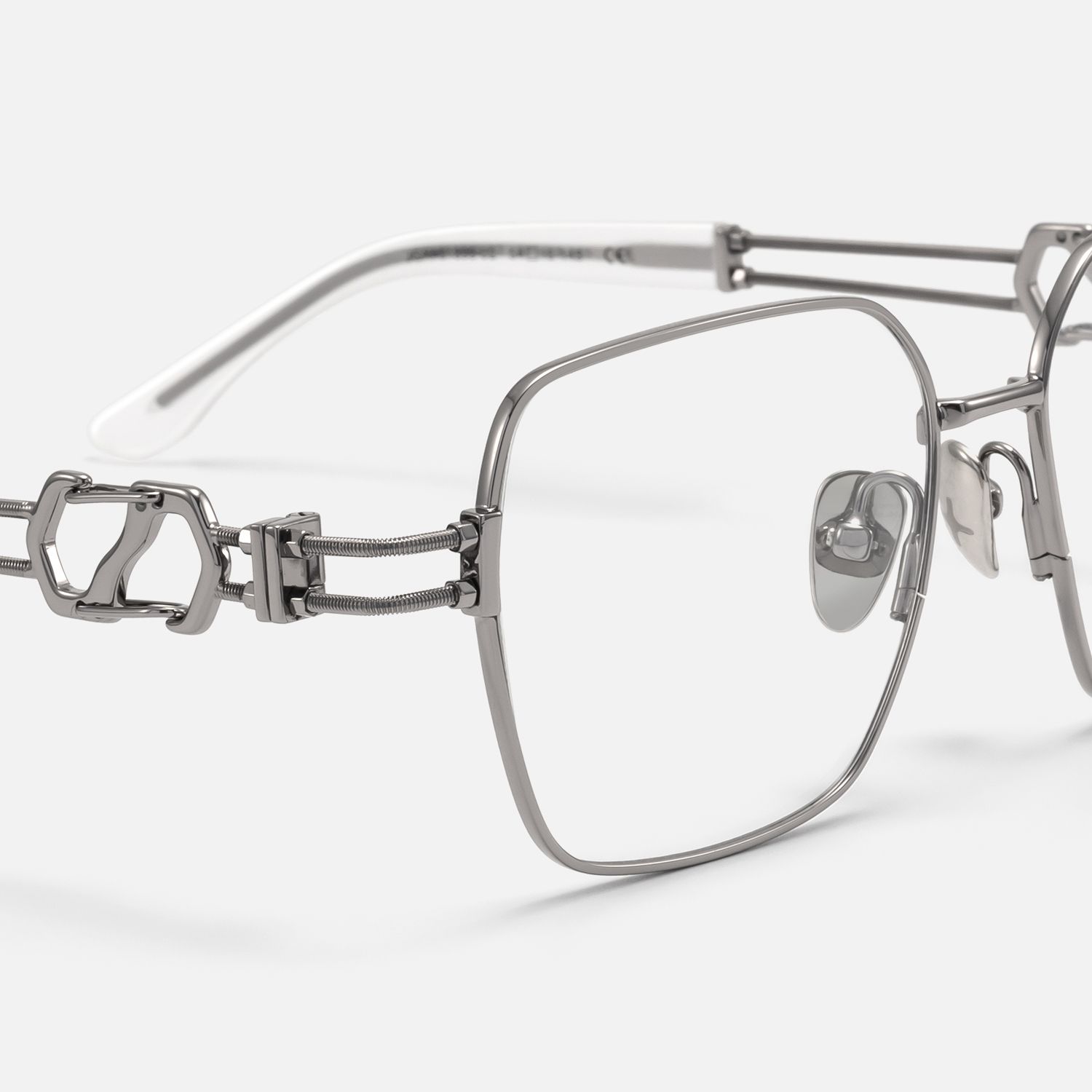 The Architect - Gunmetal Carabiner Glasses | Vooglam Design Details