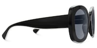 Athina - Round Black Sunglasses - 6