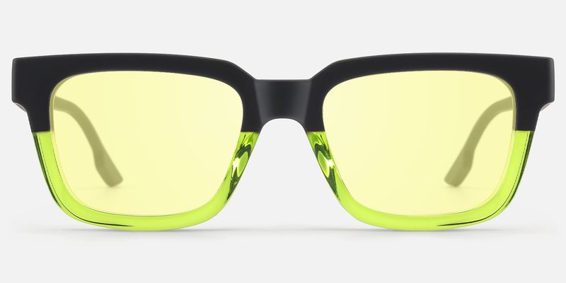 Strobe - Rectangle Two-tone Sunglasses