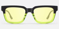 Strobe - Rectangle Two-tone Sunglasses | Vooglam Angle View