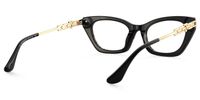 Siren - Cat Eye Two-tone Eyeglasses | Vooglam Side View