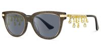Reverie - Cat Eye Brown Sunglasses | Vooglam Front View