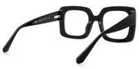 Esadowa - Square Black Eyeglasses | Vooglam Side View