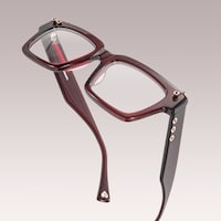 PIERCE - Square Red Eyeglasses - 1