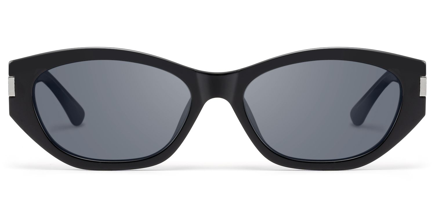 Reign - Geometric Black Sunglasses by Vooglam Product Details 1