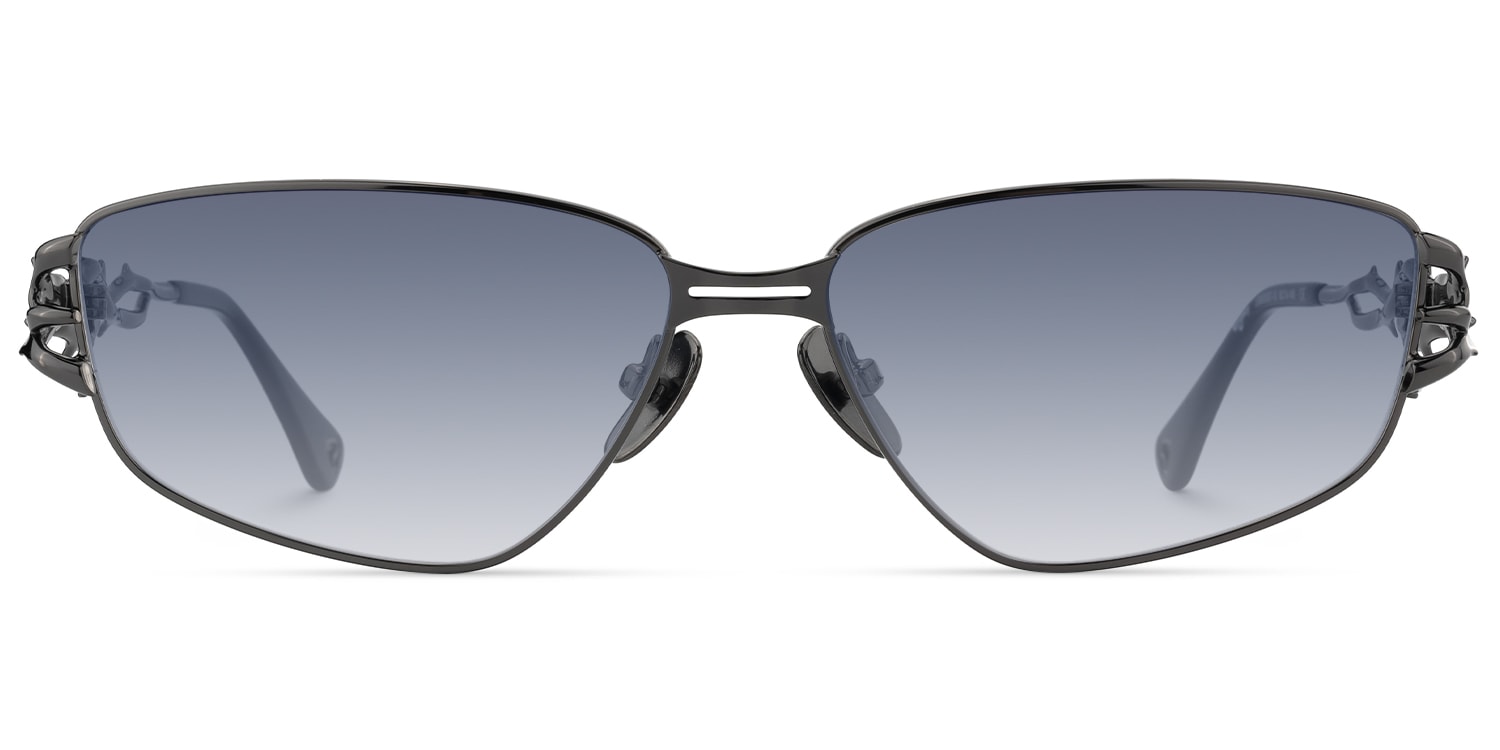 Spine - Geometric Grey Sunglasses - 1