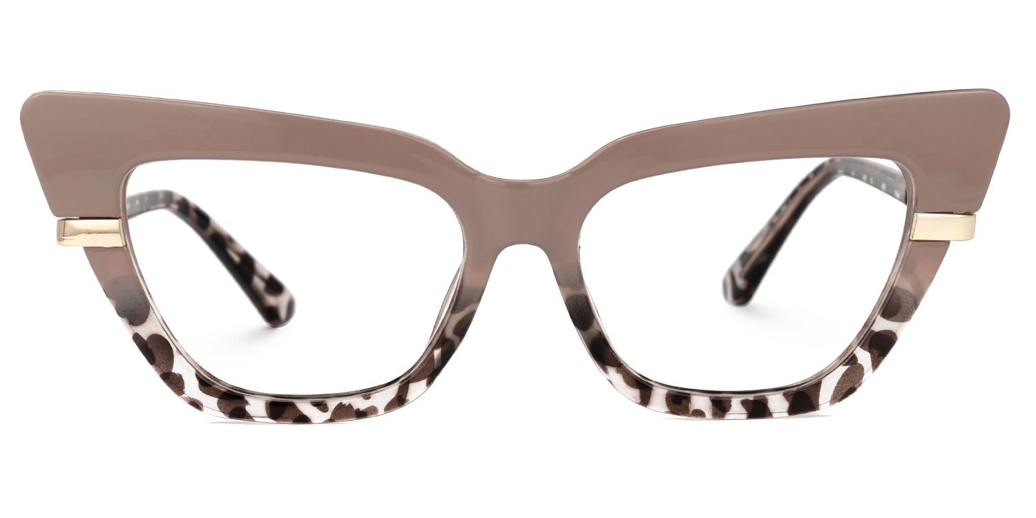 Ismail - Cat Eye Tortoise Eyeglasses | Vooglam Angle View