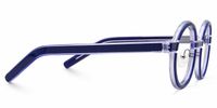 Rooney - Round Blue/Crystal Eyeglasses | Vooglam 