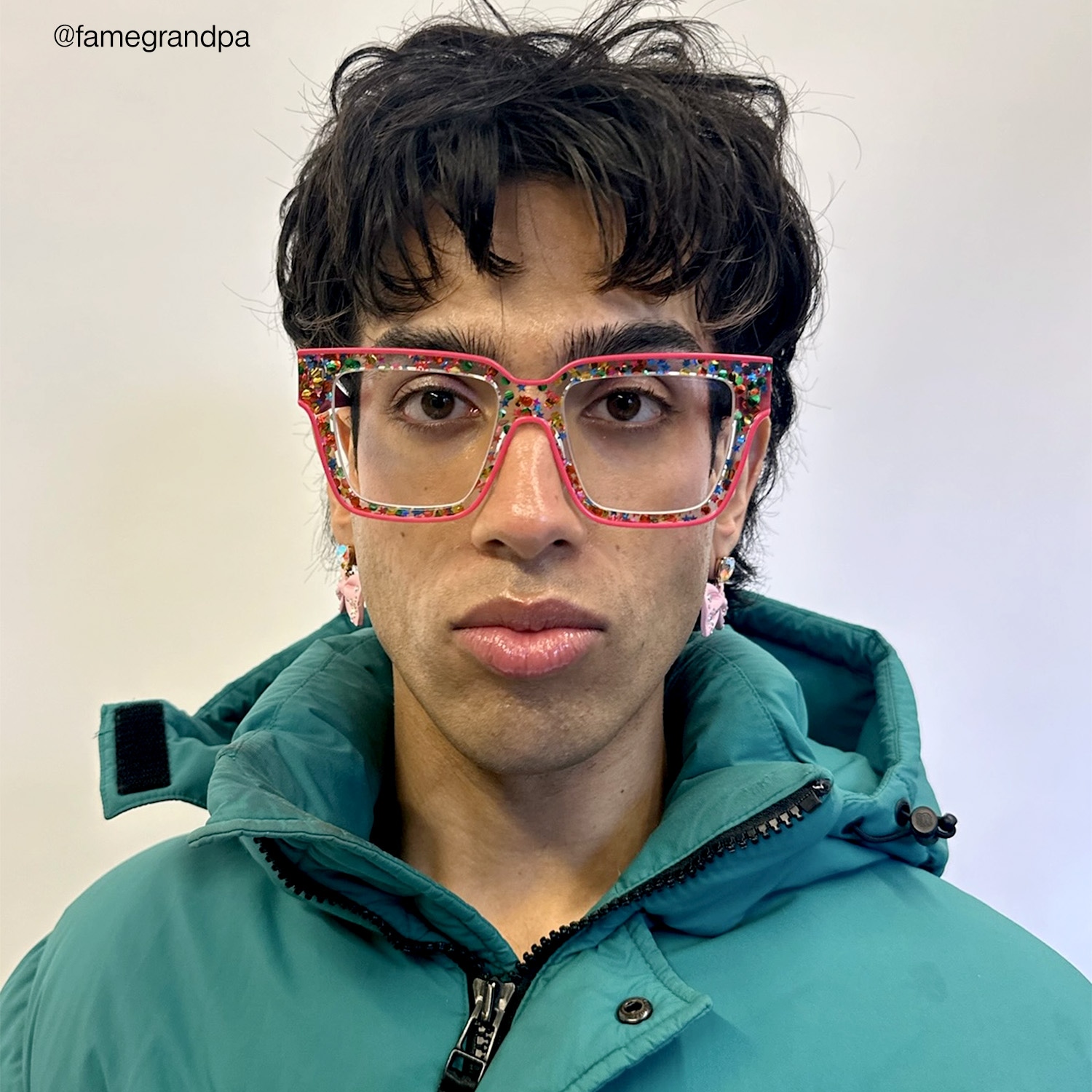 Naiya - Square Pink Eyeglasses