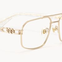 Lacey - Aviator Gold Eyeglasses - 4