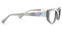 Tahiya - Geometric Grey Eyeglasses | Vooglam 