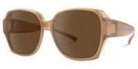 Fenton - Geometric Brown Fit Over Sunglasses | Vooglam Front View