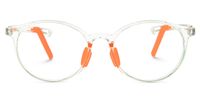 Joshua - Round Green Kids Eyeglasses | Vooglam Angle View