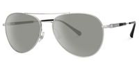 Fahd - Aviator Silver Sunglasses | Vooglam Front View