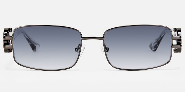 Aurae - Rectangle Grey Sunglasses by Vooglam